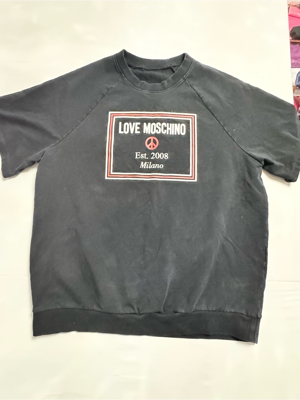 Love Moschino men’s short sleeve sweatshirt